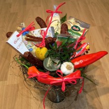 Sýrovo-Klobásová kytice Bambino | Originální klobásový dárek